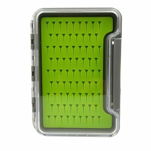 Aventik Caja Mosca Silicona Súper Delgada Aparejos de Pesca Moscas Caja Gancho Impermeable - Imagen 6 de 13