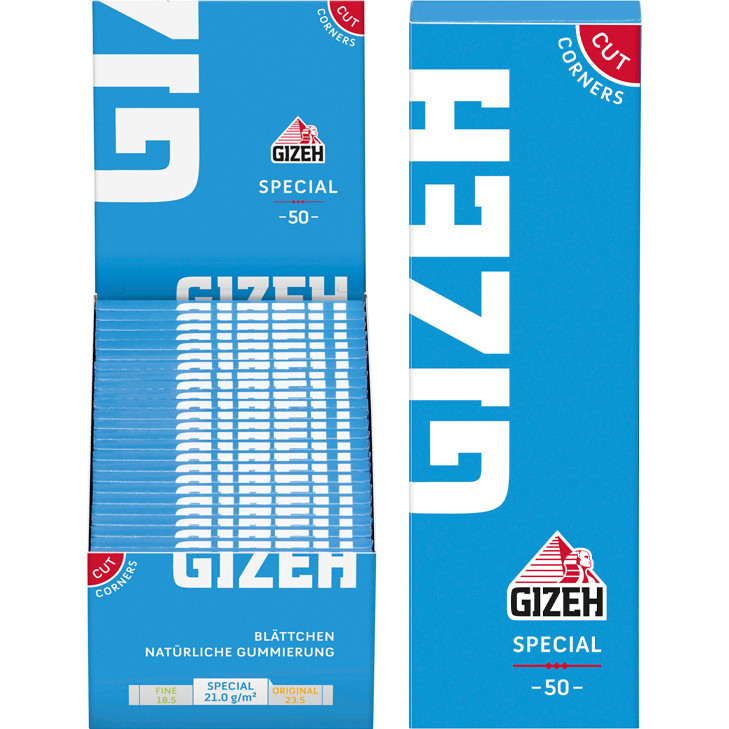 50 x Gizeh Special Blau Blättchen à 50 Blatt