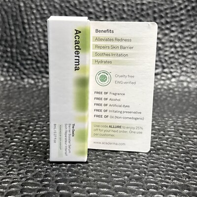 ACADERMA The Oasis Barrier Booster Serum 8mL .27 Oz New in Box TRAVEL SIZE