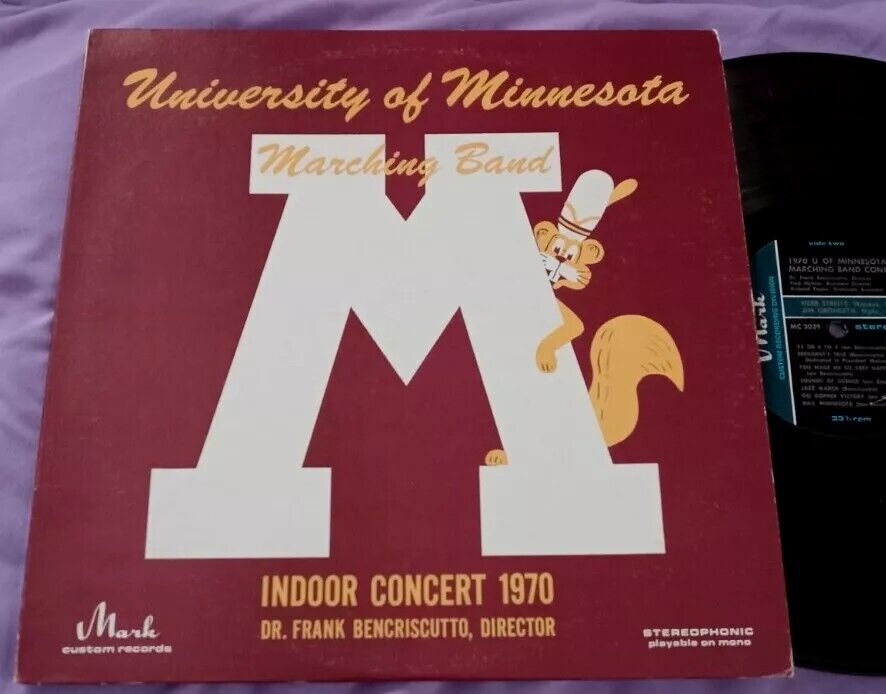 University Of Minnesota Marching Band RARE PRIVATE LP 1970 THE BEATLES/ CHICAGO