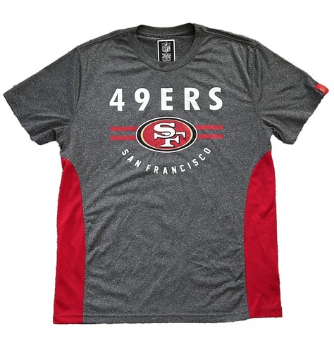 NFL Team Apparel - San Francisco 49ers TShirt - Gr. XL - anthrazit, 100% Polyester