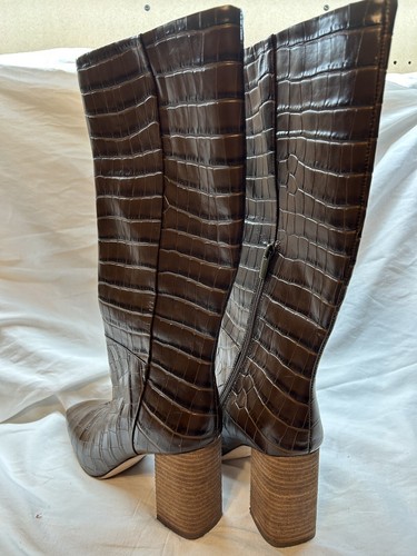 Vince Camuto New York Women's 17" Tall Glazed Croc Boots (11M) VN-RISY - Picture 2 of 6