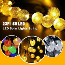 50 LED Luces Solares LED De Patio Prueba De Agua Luces Para Jardines Exteriores