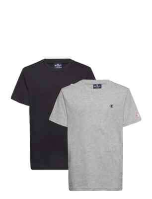Champion 2er Pack T-Shirt Grau/Schwarz Größe L 11/12 Jahre 150/155cm
