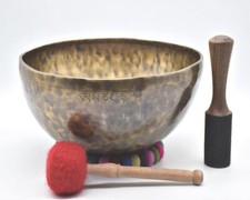 Singing Bowl Nepal- 12 inch Full Moon Singing Bowl Handmade in Nepal-Meditation