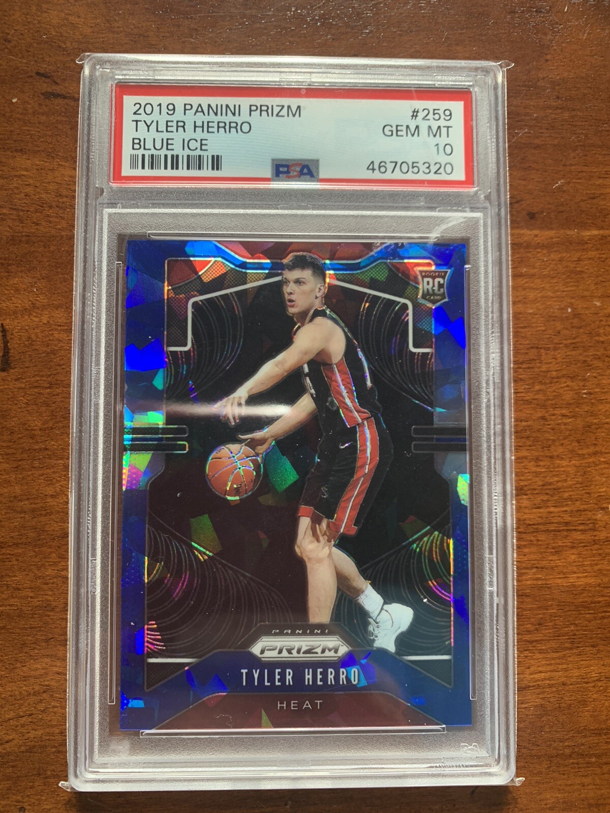 2019-20 Tyler Herro Rookie Prizm Blue Ice /99 PSA 10 💎