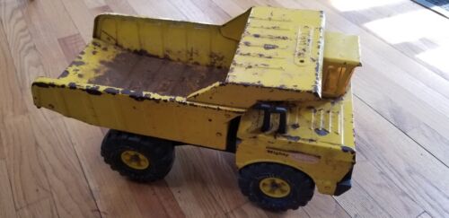 Vintage 1960s Tonka Mighty Dump YELLOW DUMP TRUCK