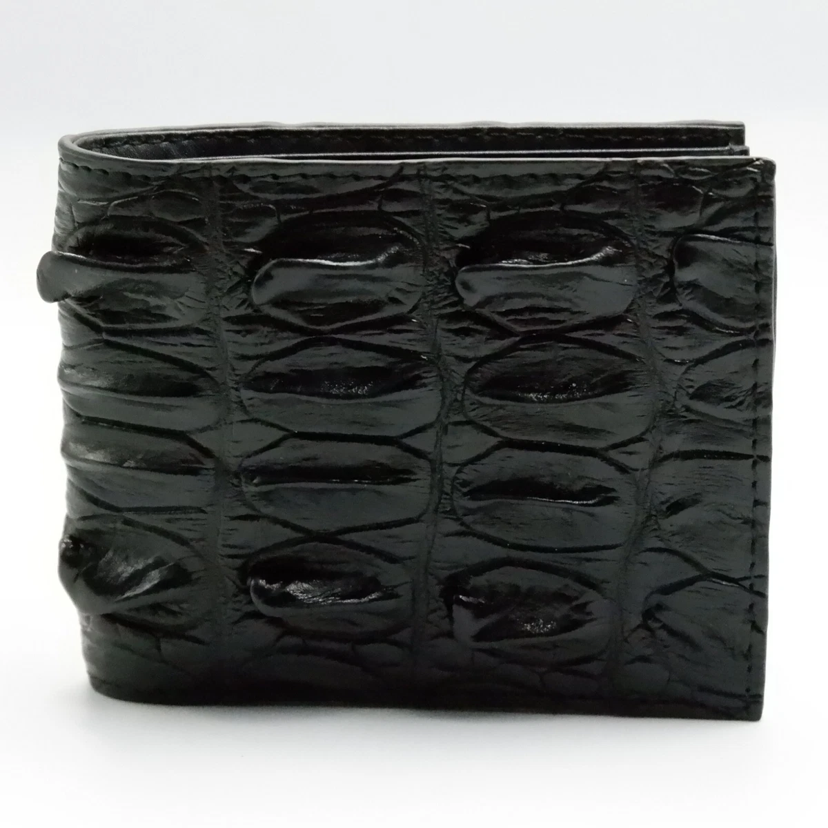 Portefeuille Bleu Verni Motif Crocodile Rose - 19x9 Cm, Cuir Synthétique, Neuf Avec étiquettes