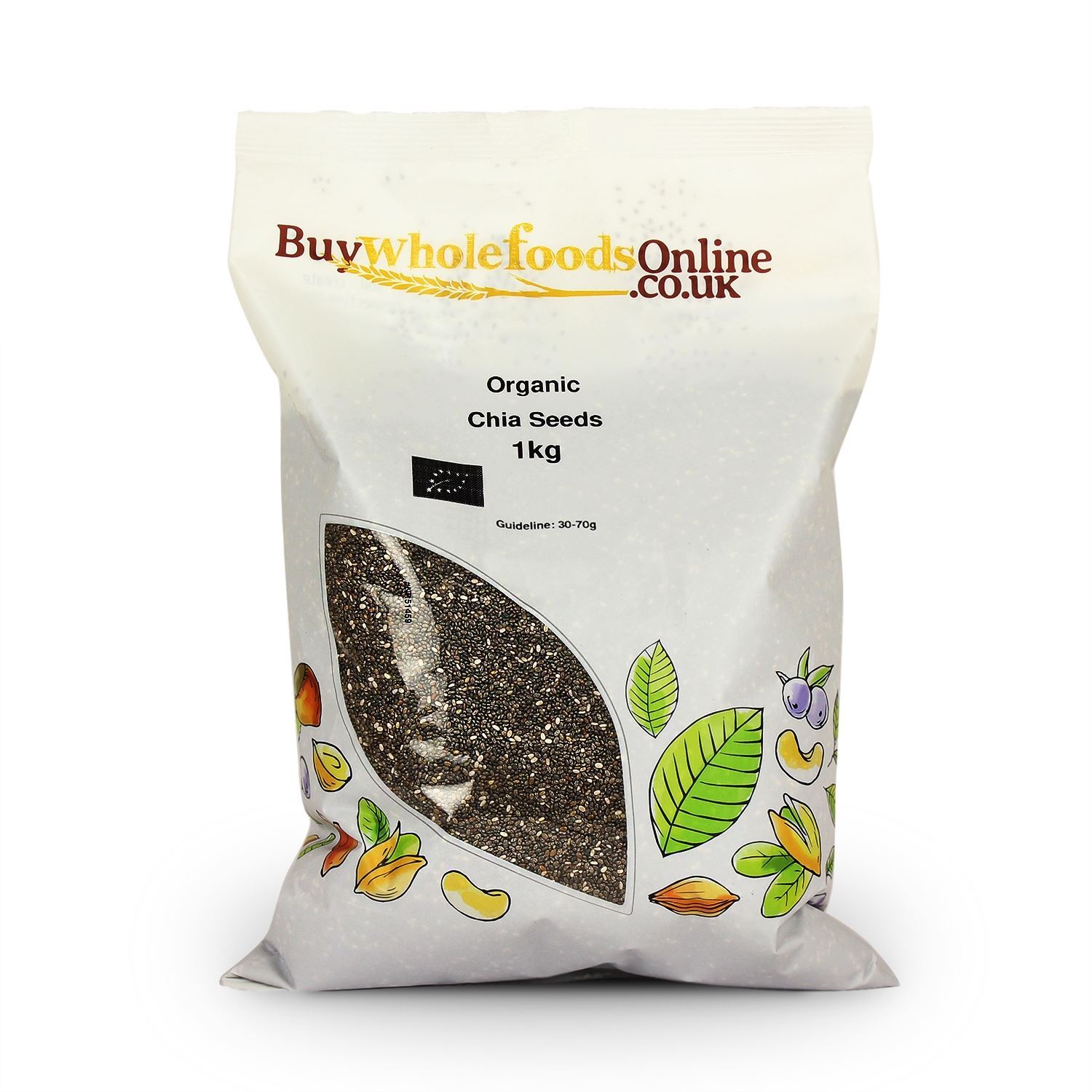Organic Chia Seeds 1kg | BWFO | Free UK Mainland P&P