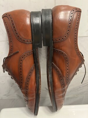 Florsheim Imperial 93355 Walnut Leather Vintage Balmoral Wingtips Size 10.5 EEE USA-made FLORSHEIM Imperial 93355 Walnut Leather Balmoral  main image 3