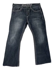 Xtreme Couture Boot Cut Wide Leg Jeans Mens Size 38x29