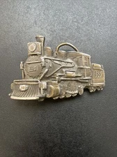 Great American Belt Buckle Company TRAIN 165 Vintage 1981 Made In The USA H275
