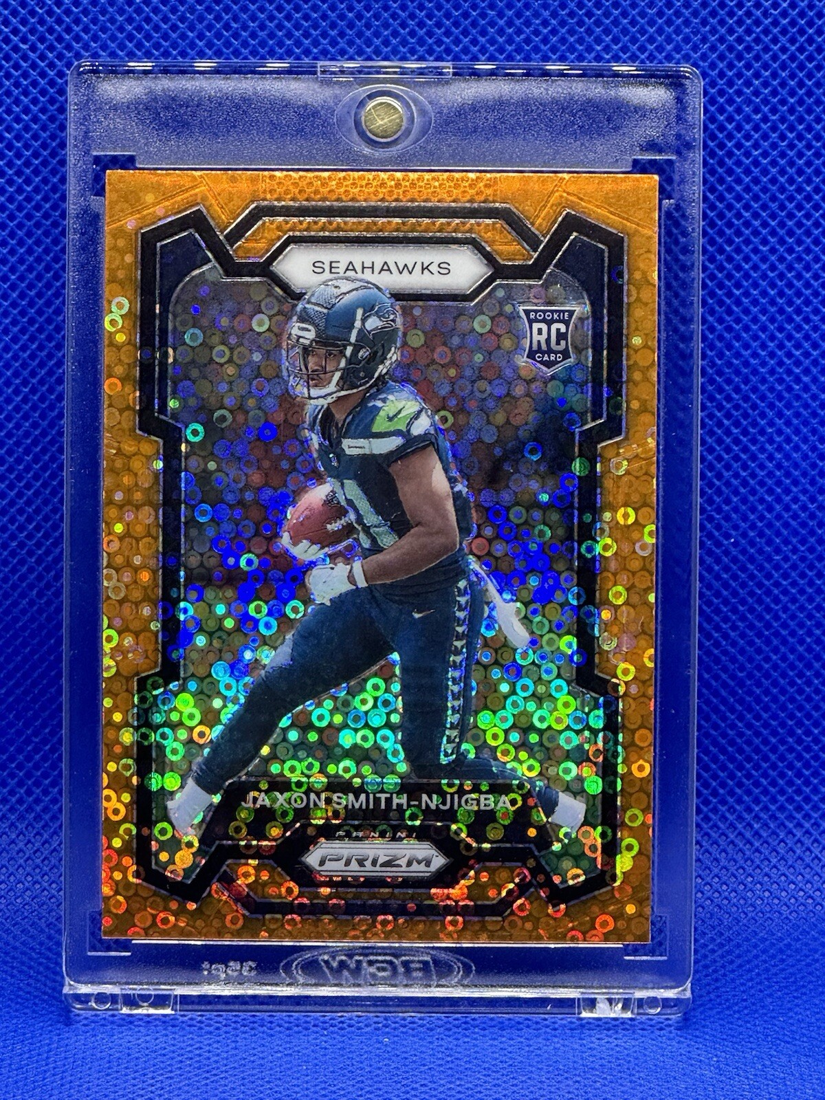 Jaxon Smith-Njigba RARE ROOKIE RC PANINI BLUE STARS REFRACTOR SSP  SEAHAWKS MINT