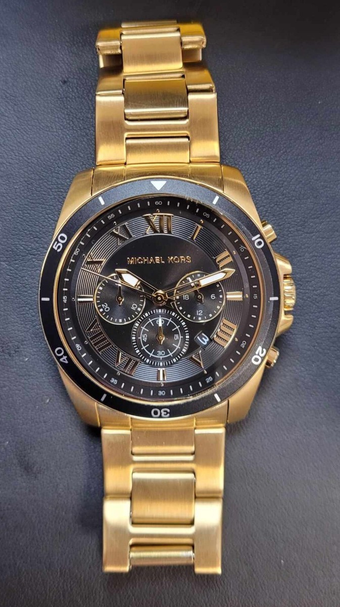 Michael Kors MK8803 Goldtone Mens Alek Watch | eBay