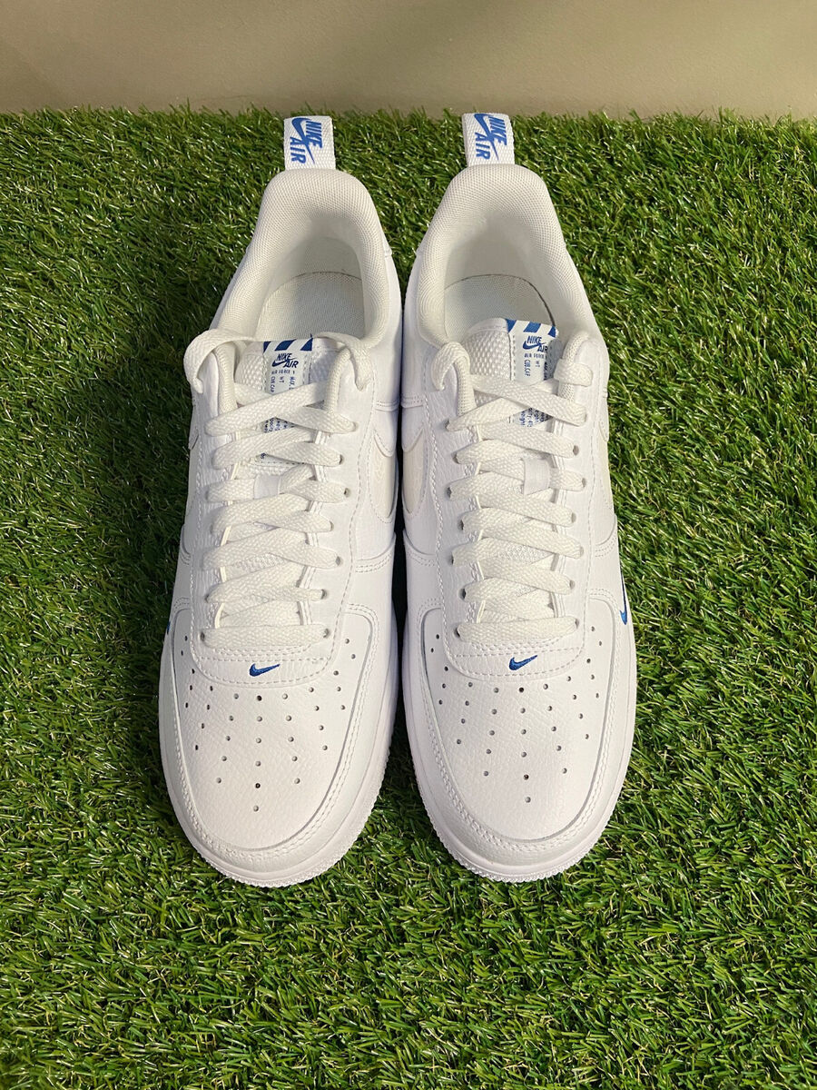 Nike Air Force 1 '07 Reflective Multi Swoosh White Blue Nike Air Force 1 '07 Reflective Multi Swoosh White Blue