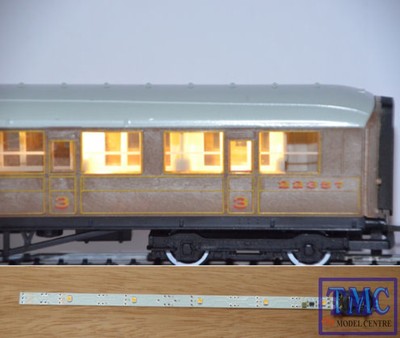 TTCL2 Train Tech HO/OO Scale Standard Coach Lighting Strips - Warmweiß