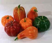 Foam Pumpkins And Guords For Fall Decorating