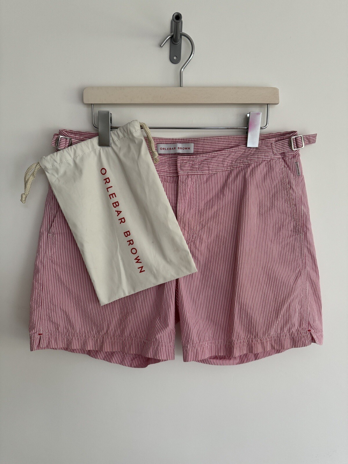 Orlebar Brown Swimming Shorts / Classic / Bulldog/Pink/ White Pin