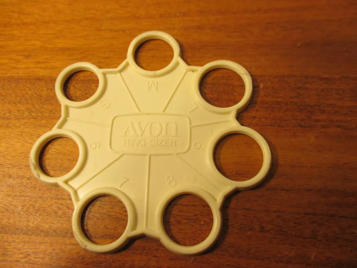 Vintage Avon Plastic Ring Sizer.