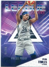 2019 Panini Donruss WNBA SYLVIA FOWLES LEAGUE LEADERS #10 PURPLE PRESS PROOF /99