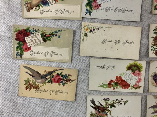 1880's Victorian Calling Cards w/ Holder - Picture 11 of 12