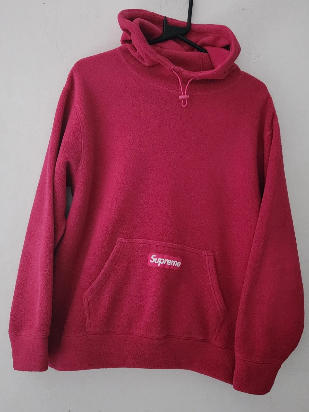 Sweat à capuche FW21 Supreme Polartec taille S petit rose polaire magenta