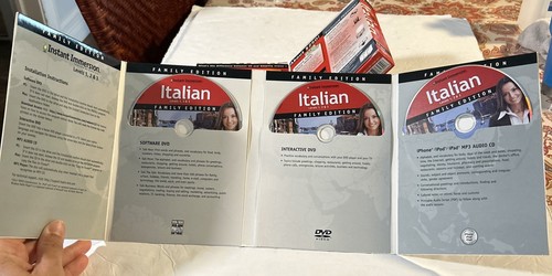 Instant Immersion Italian Levels 1,2,3 PC & Mac Software DVD-ROM & Audio CD FrSH - Picture 6 of 7