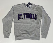 University of St. Thomas Tommies Crewneck Sweatshirt Sweater Men  s Small Gray