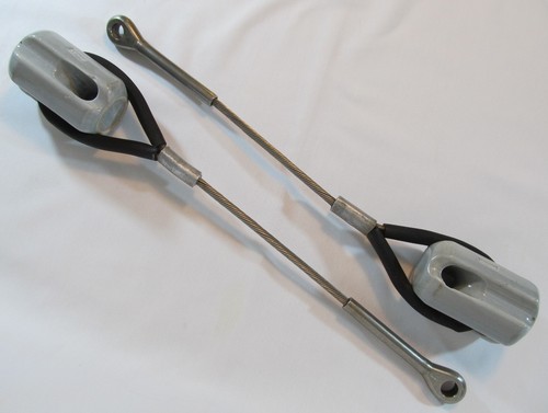 Standing RIGGING INSULATOR 5/16" Wire, End Eye 3/8" Pin Hole Mast Stays, Shrouds - Foto 9 di 12