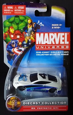 2011 MAISTO 1:64 MARVEL UNIVERSE MR. FANTASTIC FOUR BRILLIANCE V7 MOVIE CAR
