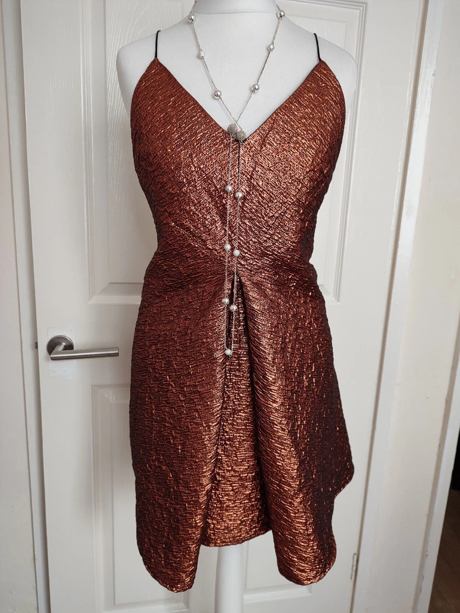 Fit and flare top sleeveless glitter dress