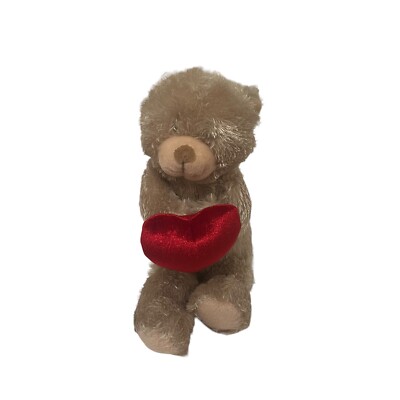 Beige Tan Teddy Bear Plush 1-800 Flowers.com Gift 11'' Heart Stuffed Animal Bear