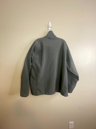 The North Face Jacket men's XL Gray Full Zip Fleece Lined Stretch Mock Neck - Picture 3 of 8