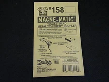 Kadee HO Scale Metal Knuckle Couplers - #158 Medium Scale-Head Whisker (2 pr)