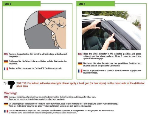 Window Deflectors - Adhesive For Mercedes-Benz GLA-Class (H247) 2020+ - Picture 3 of 3