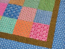 Cozy Country Patchwork Multi - Color FINISHED QUILT - scrap quilt - queen size