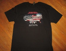 3XL FOREIGNER STYX JOHN WAITE CONCERT T SHIRT Renegade Juke Box Hero Tour Cities