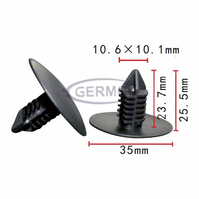 10 x Befestigungs-Clip Tannenbaumclip Radkastenabdeckung für Renault 7703077435