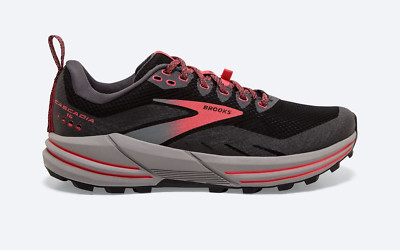 Brooks Cascadia 16 GTX Trail Running Shoes Black/Blackened Pearl US Women 8.5