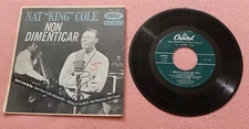 Nat King Cole 45 EP Non Dimenticar Capitol EAP-1-1138 vg+