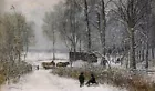 Winter landscape oil Painting home decor Giclee Art Printed on canvas L2326