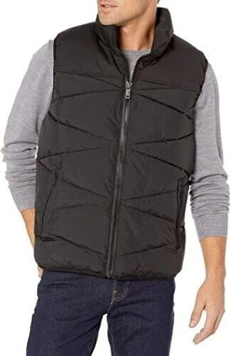 UGG CURTIS Down Puffer Jacket Vest Sz LARGE BLACK NEW $195