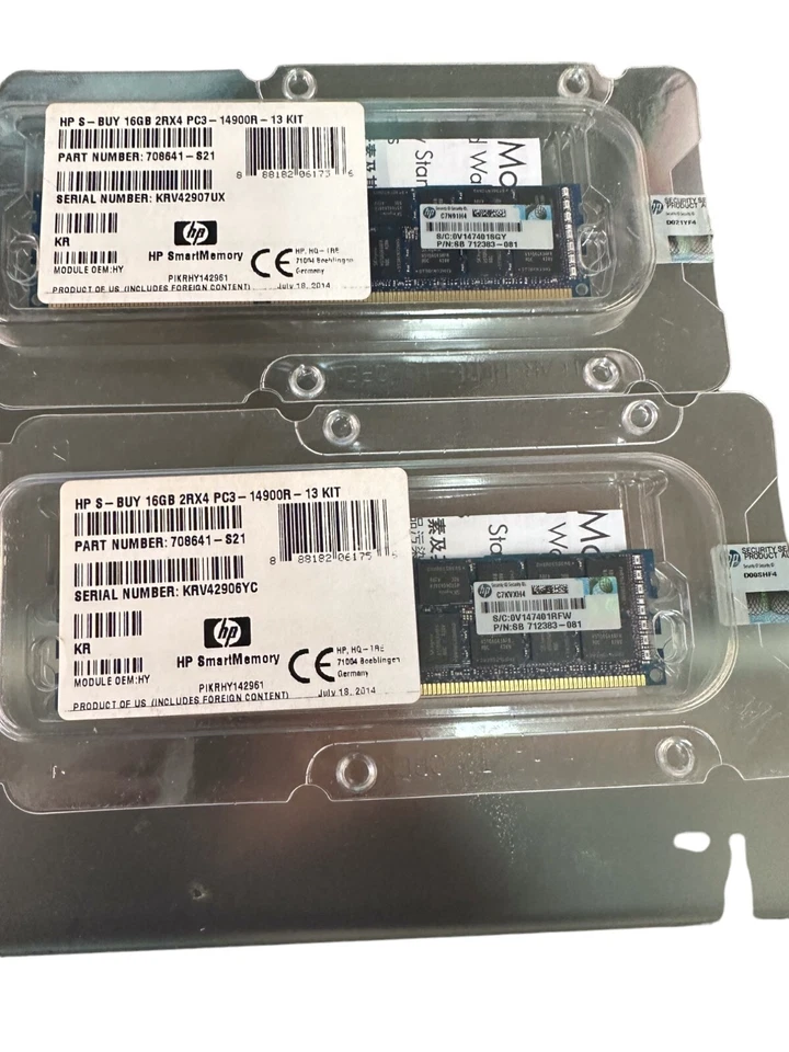 4x 16GB NEW OEM HP 712383-081 715274-001 708641-S21 DDR3 PC3-14900R ECC REG DIMM - Image 3 of 4