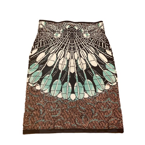 BCBG Maxazria Skirt Bodycon Pull On Size XS Geometric Design Knit - Picture 7 of 7