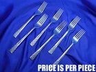LUNT COLUMBINE STERLING SILVER DINNER FORK - EXCELLENT CONDITION