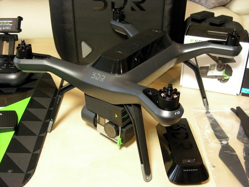 3DR Solo Smart Drone w Gimbal GoPRO Hero 4 BLACK 4K Camera & Carrying Bag Setup - Picture 8 of 12