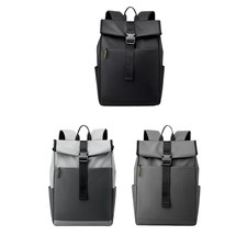 Roll Top Backpack  Water-Resistant, Large Capacity, Anti-Theft Laptop Rucksack