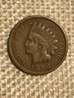 1888 Indian Head Cent Penny - Fine F