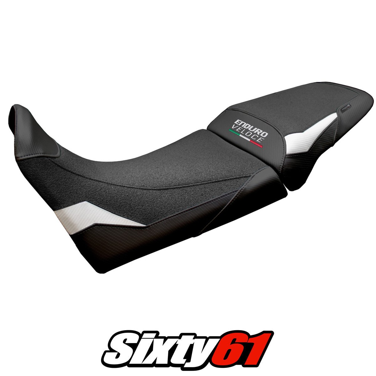 MV Agusta Enduro Veloce 2024-2025 Seat Cover Tappezzeria Comfort Ultragrip White
