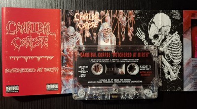 Cannibal Corpse    Butchered At Birth 1993 MC Cassette Tape - Polish press